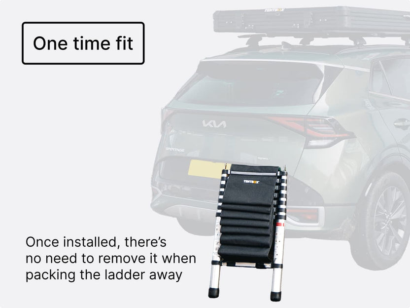 ALS - LadderSteps - One-time fit. Once installed, there's no need to remove it when packing the ladder away