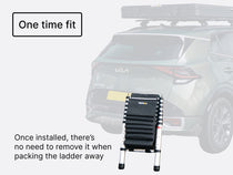 ALS - LadderSteps - One-time fit. Once installed, there's no need to remove it when packing the ladder away